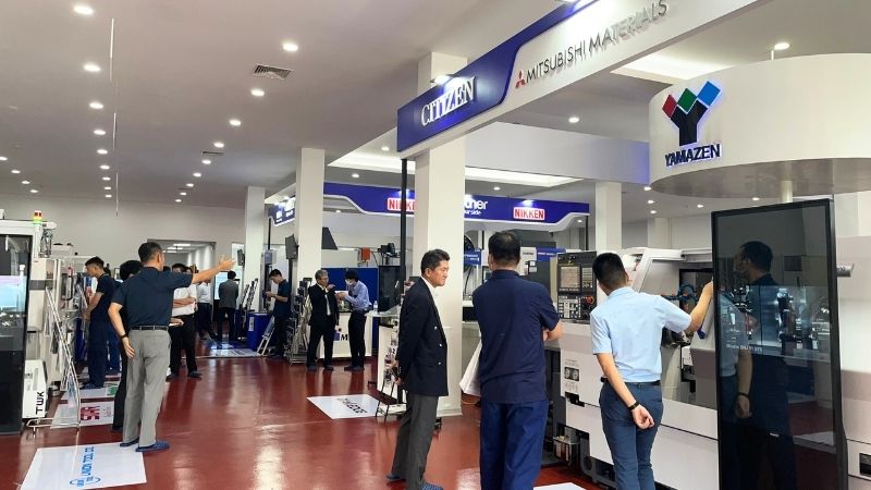 Gần 200 doanh nghiệp tham gia triển lãm về sản xuất công nghiệp và gia công cơ khí Yamazen Hà Nội 2023