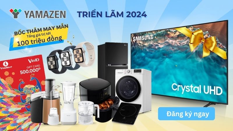 Bốc thăm trúng thưởng trị giá 100 triệu đồng trong triển lãm Yamazen Việt Nam 2024