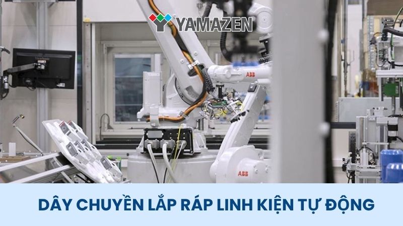 dây chuyền lắp ráp linh kiện điện tử