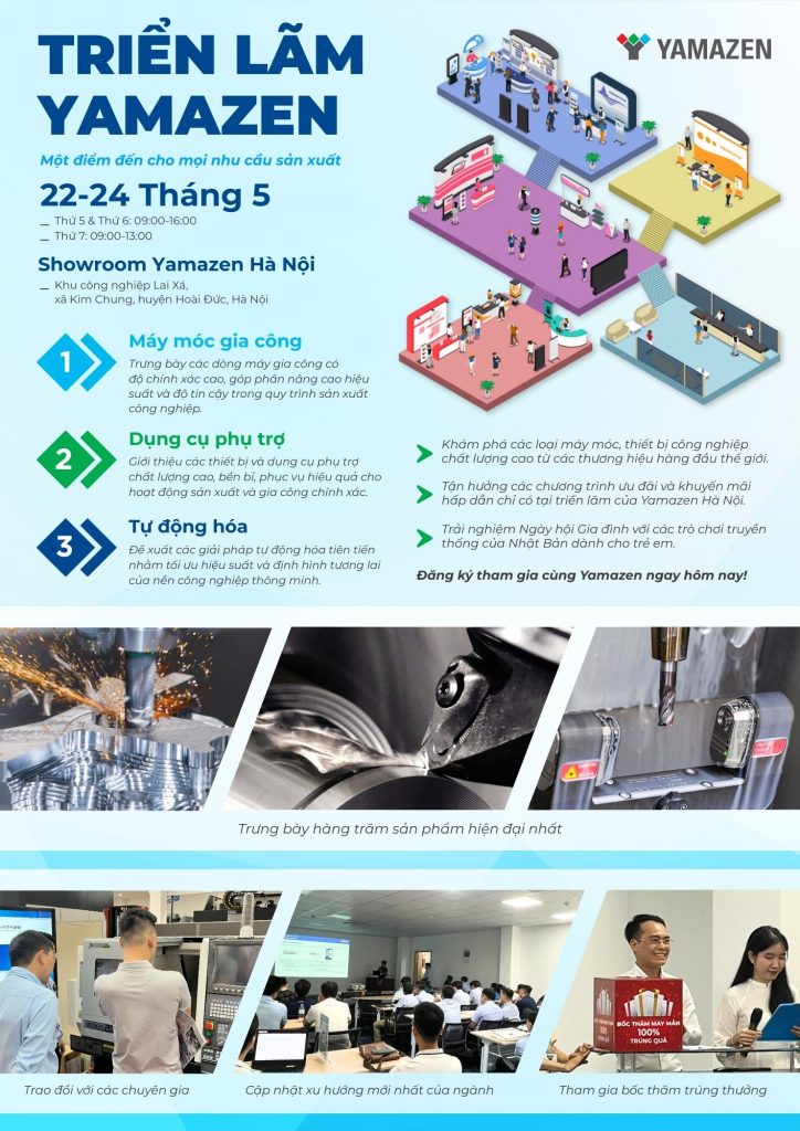 Triển lãm Yamazen Hà Nội 2025 - Một điểm đến cho mọi nhu cầu sản xuất 1 trien lam yamazen hanoi 2025 1