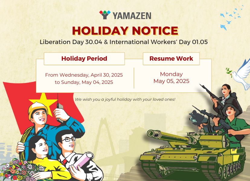 Yamazen - Holiday Notice on Liberation Day April 30